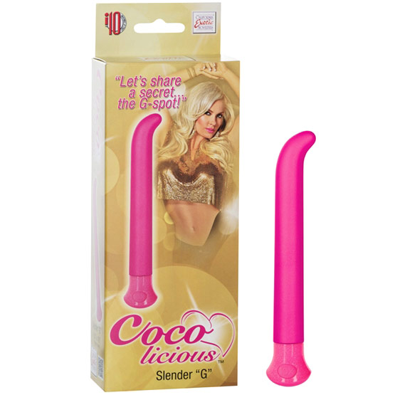 California Exotic Novelties Coco Licious Slender G Vibe, G-Spot Vibrator, Pink, California Exotic Novelties