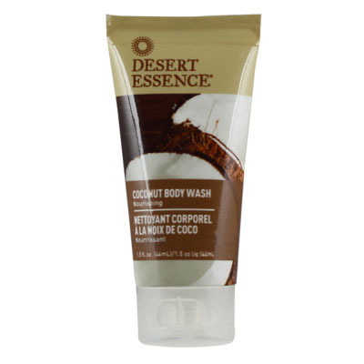 Desert Essence Coconut Body Wash Travel Size, 1.5 oz, Desert Essence