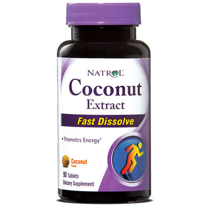 Natrol Coconut Extract Fast Dissolve, Coconut Flavor, 90 Tablets, Natrol