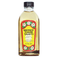 Monoi Tiare Coconut Oil Naturel SPF3, 4 oz, Monoi Tiare
