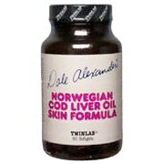 Twinlab Cod Liver Oil Skin Formula 60 softgels from Twinlab