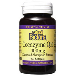 Natural Factors Coenzyme Q10 100mg 120 Softgels, Natural Factors