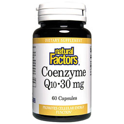 Natural Factors Coenzyme Q10 30mg 60 Capsules, Natural Factors