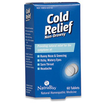 NatraBio Cold Relief 60 tabs, NatraBio (Natra-Bio)