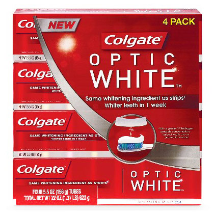 Colgate Colgate Optic White Toothpaste, 5.5 oz x 4 Pack