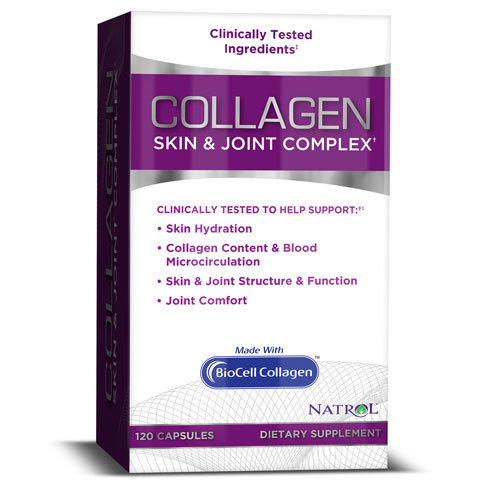 Natrol Collagen Skin & Joint Complex with BioCell, 120 Capsules, Natrol