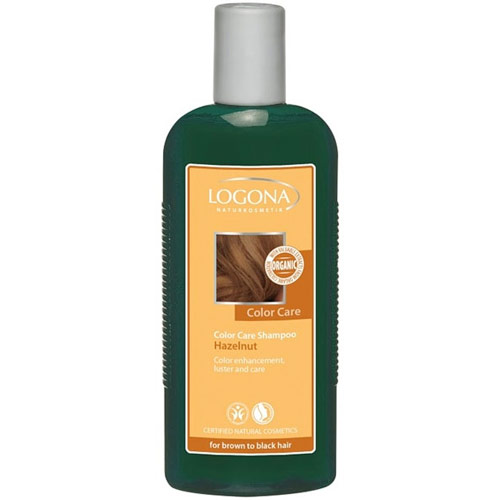 Logona Naturkosmetik Color Care Shampoo, Hazelnut, For Brown to Black Hair, 8.5 oz, Logona Naturkosmetik