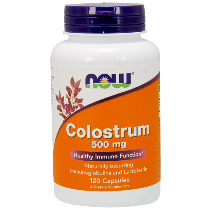NOW Foods Colostrum 500 mg, 120 Capsules, NOW Foods