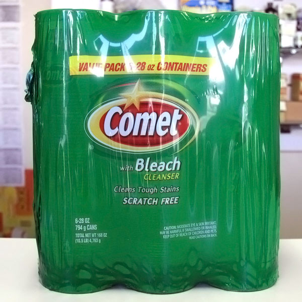 Comet Comet Powder Cleanser with Bleach, 28 oz x 6 Cans