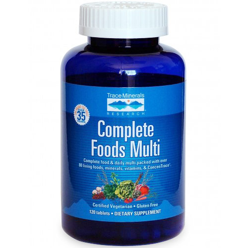 Trace Minerals Research Complete Foods Multi, 120 Tablets, Trace Minerals Research
