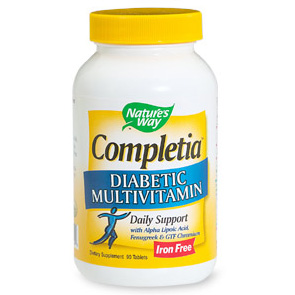Nature's Way Completia Diabetic Multivitamin Iron-Free 90 tabs from Nature's Way