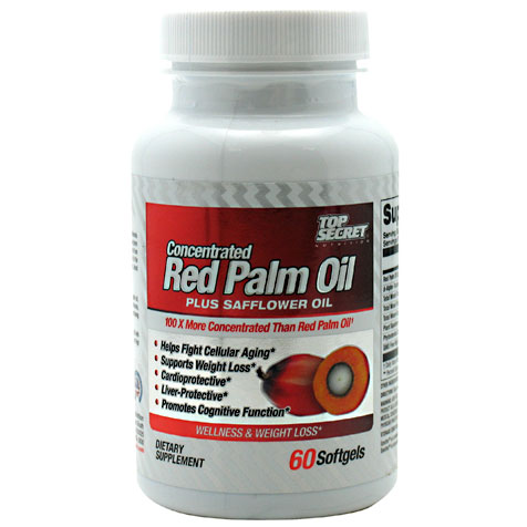 Top Secret Nutrition Concentrated Red Palm Oil Plus Safflower Oil, 60 Softgels, Top Secret Nutrition