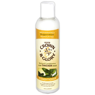 Your Crown & Glory Peppermint Conditioner for Thicker Hair, 8.6 oz, Your Crown & Glory