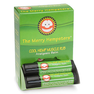 Merry Hempsters Cool Hemp Muscle Rub Roll-On, 0.6 oz, Merry Hempsters