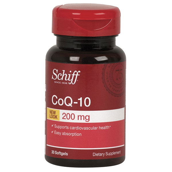 Schiff CoQ-10 200 mg, Coenzyme Q10, 30 Softgels, Schiff
