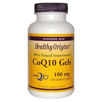 Healthy Origins CoQ10 100 mg, 150 SoftGels, Healthy Origins