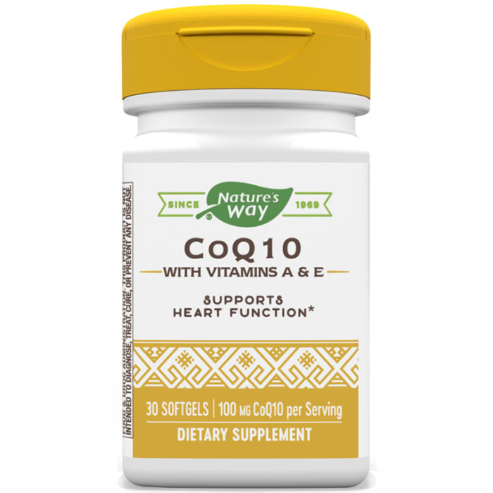 Nature's Way CoQ10 100mg, CoQsol Coenzyme-Q10 30 softgels from Nature's Way