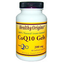 Healthy Origins CoQ10 200 mg, 60 SoftGels, Healthy Origins