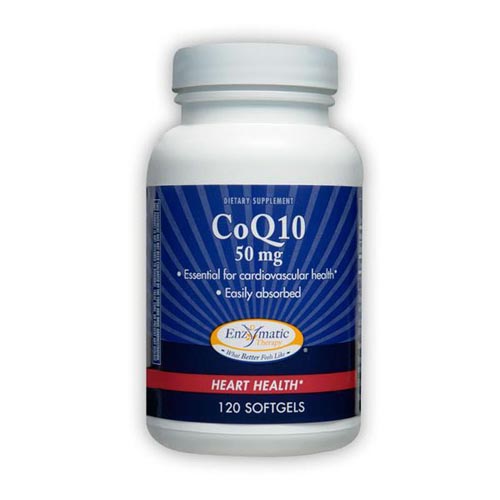 Enzymatic Therapy CoQ10 50 mg, 120 Softgels, Enzymatic Therapy