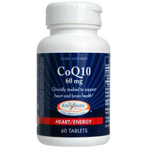 Enzymatic Therapy CoQ10 60 mg, 60 Tablets, Enzymatic Therapy
