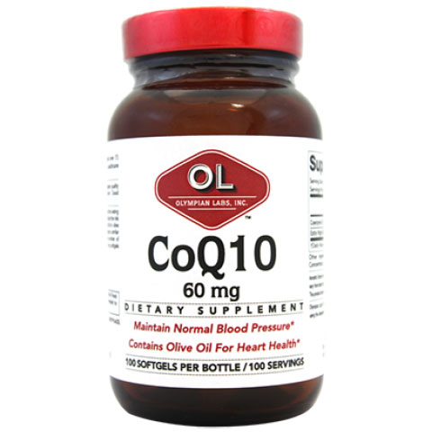 Olympian Labs CoQ10 60 mg, 100 Softgels, Olympian Labs