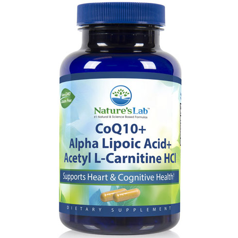 Nature's Lab CoQ10 + Alpha Lipoic Acid + Acetyl L-Carnitine HCl, 60 Capsules, Nature's Lab