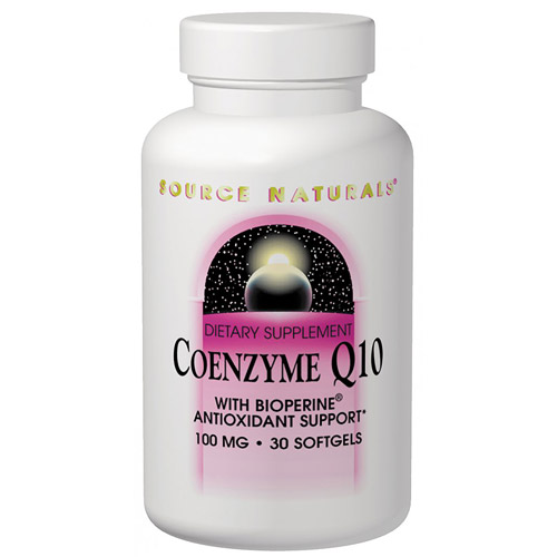 Source Naturals Coenzyme Q10, CoQ10 30mg with Bioperine 120 softgels from Source Naturals