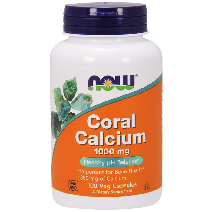 NOW Foods Coral Calcium 1000mg 100 Vcaps, NOW Foods