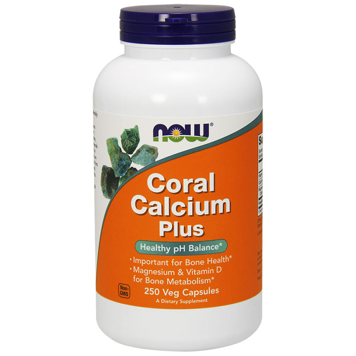 NOW Foods Coral Calcium Plus Magnesium, 250 Vcaps, NOW Foods