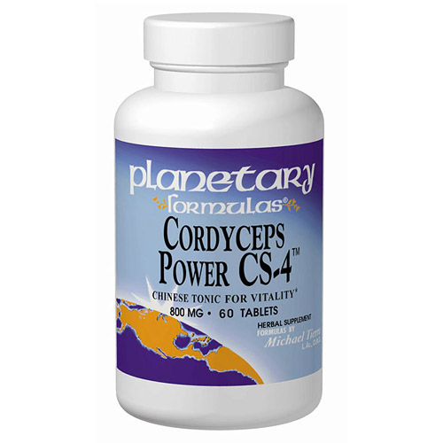 Planetary Herbals Cordyceps Sinensis Power CS-4 (Cordyceps Sinensis Complex) 60 tabs, Planetary Herbals