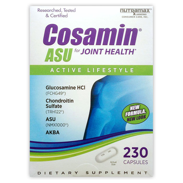 Nutramax Labs Cosamin ASU Maximum Strength, Advanced Joint Health Formula, 180 Capsules, Nutramax Labs