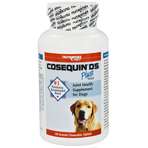 Nutramax Pet Cosequin DS Plus MSM, Joint Health Supplement for Dogs, 60 Scored Chewable Tablets, Nutramax Pet