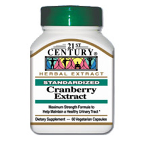 21st Century HealthCare Cranberry Extract 60 Vegetarian Capsules, 21st Century Health Care