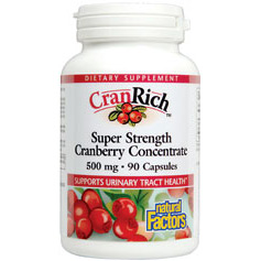 Natural Factors CranRich Cranberry Concentrate 500mg 90 Capsules, Natural Factors