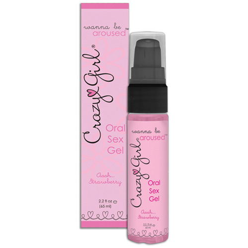 Classic Erotica Crazy Girl Wanna Be Aroused Oral Sex Gel, Strawberry, Boxed, 2.2 oz, Classic Erotica