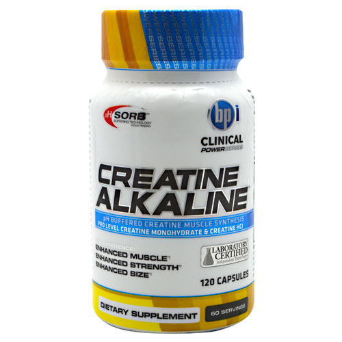 BPI Sports Creatine Alkaline, 120 Capsules, BPI Sports