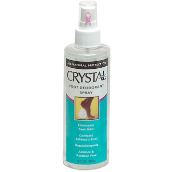 Crystal Body Deodorant Crystal Foot Deodorant Pump Spray 8 fl oz from Crystal Body Deodorant