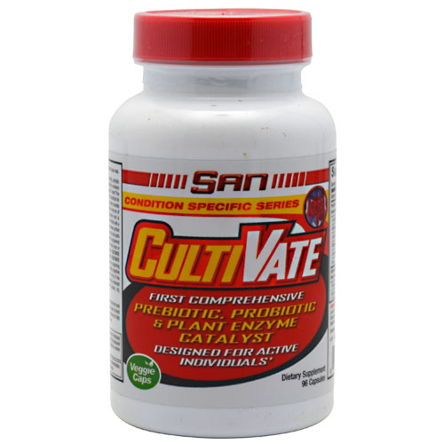 SAN Nutrition CultiVate, Probiotic & Plant Enzyme Catalyst, 96 Capsules, SAN Nutrition