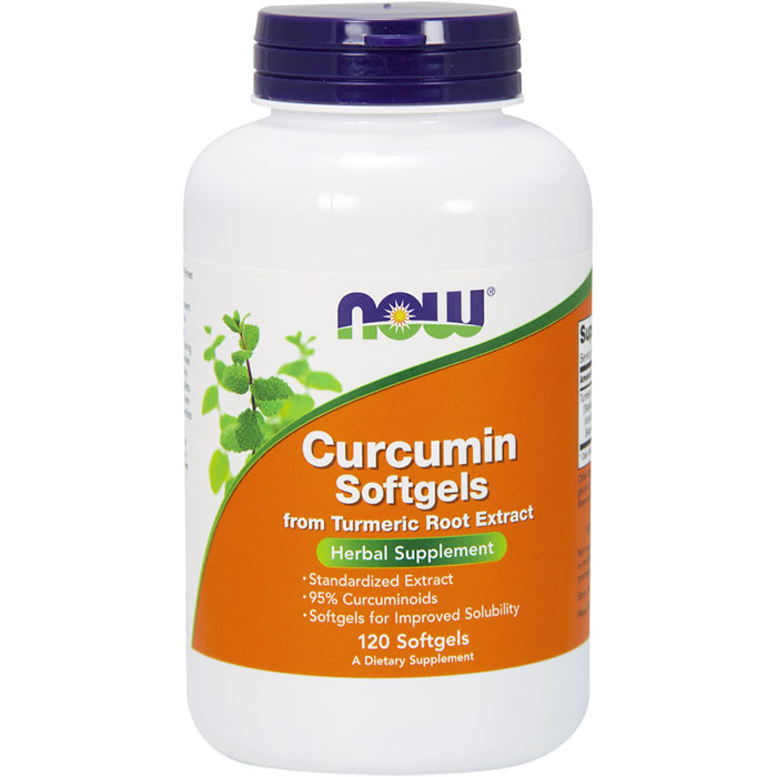 NOW Foods Curcumin Softgel, Turmeric Root Extract, 120 Softgels, NOW Foods