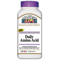 21st Century HealthCare Daily Amino Acid Maximum Strength 120 Tablets, 21st Century Health Care
