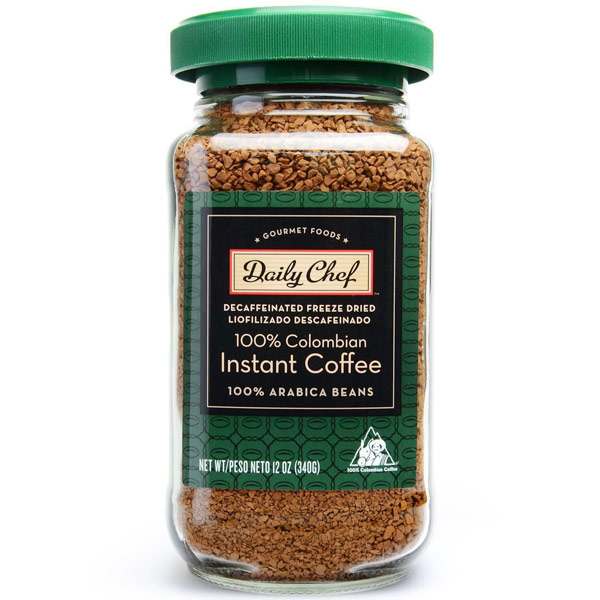 Daily Chef Daily Chef 100% Colombian Decaffeinated Freeze Dried Instant Coffee, 12 oz