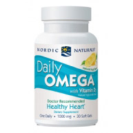 Nordic Naturals Daily Omega with Vitamin D3, 30 Softgels, Nordic Naturals