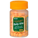 Watson Rugby Labs Daily-Vite w/ Iron and Beta Carotene, 100 Tablets, Watson Rugby