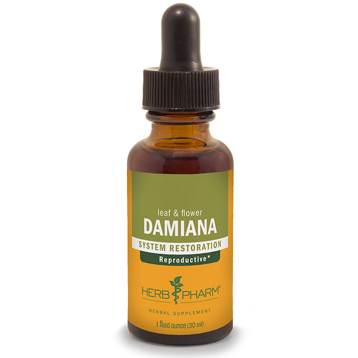 Herb Pharm Damiana Extract Liquid, 1 oz, Herb Pharm