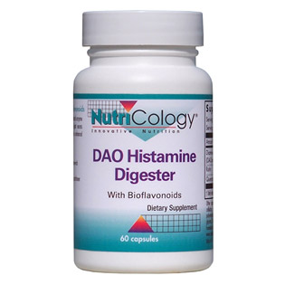 NutriCology DAO Histamine Digester With Bioflavonoids, 60 Capsules, NutriCology