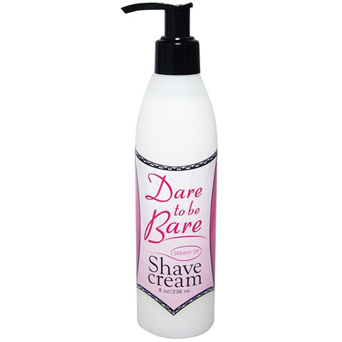 Earthly Body Dare to be Bare Shave Cream, Skinny Dip, 8 oz, Earthly Body