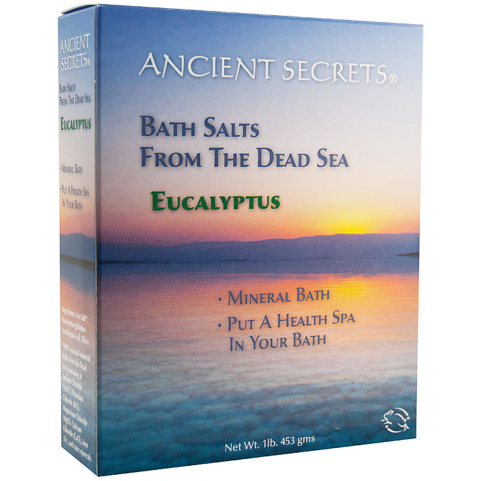 Ancient Secrets Dead Sea Bath Salts - Eucalyptus, 1 lb, Ancient Secrets