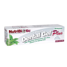 NutriBiotic Dental Gel Plus, Truly Whitening, Wintergreen, 4.5 oz, NutriBiotic