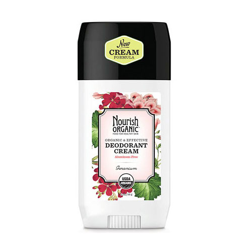 Nourish Organic Organic & Effective Deodorant Cream, Geranium, 2 oz, Nourish Organic