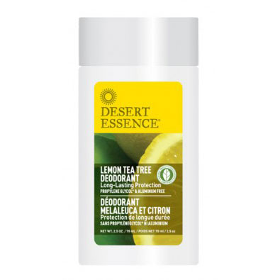 Desert Essence Deodorant Lemon Tea Tree, 2.5 oz, Desert Essence